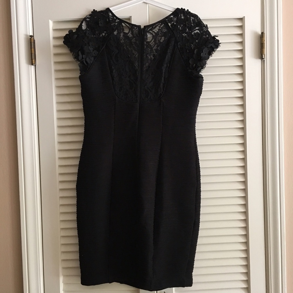 Anthropologie Maeve NightShade Little Black Dress - Picture 6 of 7